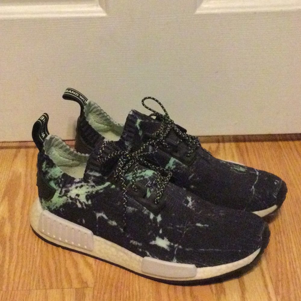 Adidas NMD R1 Primeknit (Marble Aero Green)